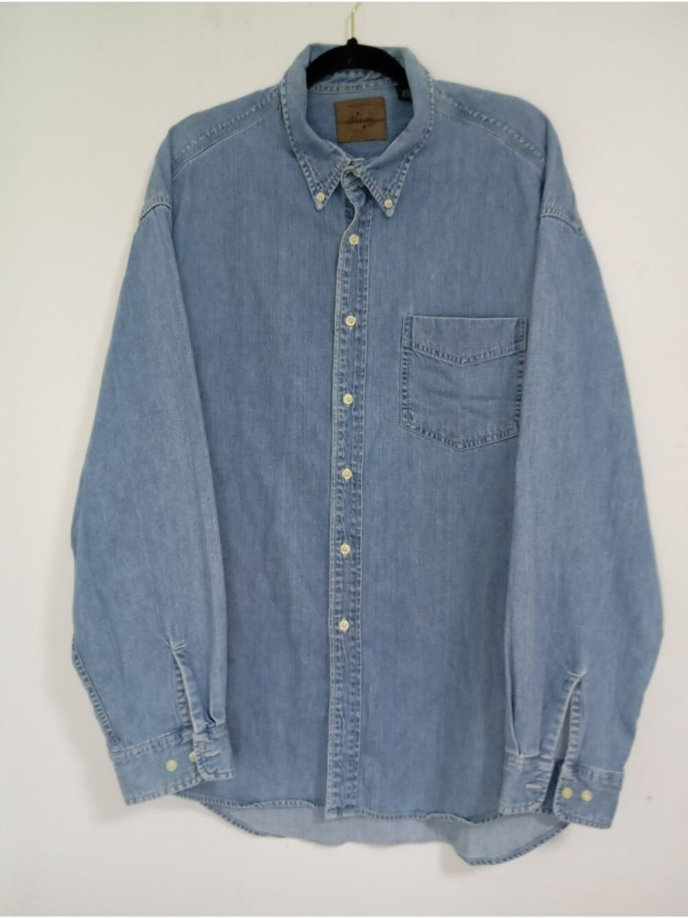 Gap Blue Jeans Mens Denim Button-Up Shirt XL Long Sleeve 100% Cotton